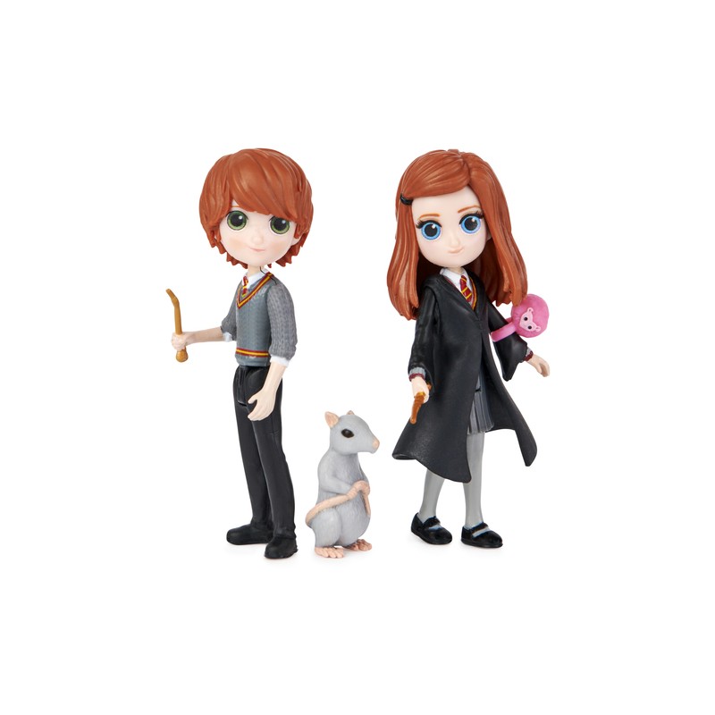 Wizarding World Set Amicizia Ron E Ginny Weasley Con Mascotte Bambole