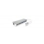 ICY BOX IB-DK4034-CPD Cablato USB 3.2 Gen 1 (3.1 Gen 1) Type-C Argento, Bianco (60213)