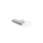 ICY BOX IB-DK4034-CPD Cablato USB 3.2 Gen 1 (3.1 Gen 1) Type-C Argento, Bianco (60213)