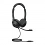 Jabra Evolve2 30, MS Stereo Auricolare Cablato A Padiglione Ufficio USB tipo A Nero (23089-999-979)