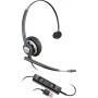 POLY Encorepro HW715 Auricolare Cablato A Padiglione Ufficio Nero, Argento (203476-01)