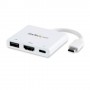 StarTech.com Adattatore Multifunzione USB-C a HDMI 4k con Power Delivery e porta USB-A - Bianco (CDP2HDUACPW)