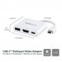 StarTech.com Adattatore Multifunzione USB-C a HDMI 4k con Power Delivery e porta USB-A - Bianco (CDP2HDUACPW)