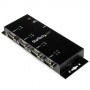 StarTech.com Hub adattatore seriale USB a DB9 RS232 4 porte – Guide DIN industriali DIN e montabile a parete (ICUSB2324I)