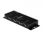 StarTech.com Hub adattatore seriale USB a DB9 RS232 4 porte – Guide DIN industriali DIN e montabile a parete (ICUSB2324I)