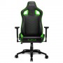 Sharkoon Elbrus 2 Sedia per gaming universale Seduta imbottita Nero, Verde (ELBRUS 2 BLACK/GREEN)