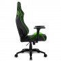 Sharkoon Elbrus 2 Sedia per gaming universale Seduta imbottita Nero, Verde (ELBRUS 2 BLACK/GREEN)