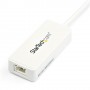 StarTech.com Adattatore USB 3.0 a Ethernet Gigabit NIC con porta USB - Bianco (USB31000SPTW)