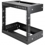 StarTech.com Rack 8U a giorno per montaggio attrezzature a parete - Profondità regolabile (RK812WALLOA)