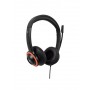 V7 Cuffie K-12 per l'istruzione Safesound con microfono, limitazione del volume, antimicrobico, cavo USB da 2 m, laptop (HU540E)