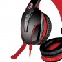 Techmade FL1 Auricolare Cablato A Padiglione Giocare Nero, Rosso (TM-FL1-MIL)