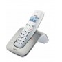 Saiet SLIDE Telefono DECT Identificatore di chiamata Argento, Bianco (13500783)