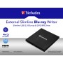 Verbatim External Slimline lettore di disco ottico Blu-Ray RW Nero (43890)