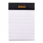 Rhodia Head stapled pad N°10 quaderno per scrivere 80 fogli Nero (106009C)