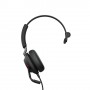 Jabra Evolve2 40, MS Mono Cuffia Padiglione auricolare USB tipo-C Nero (24089-899-899)