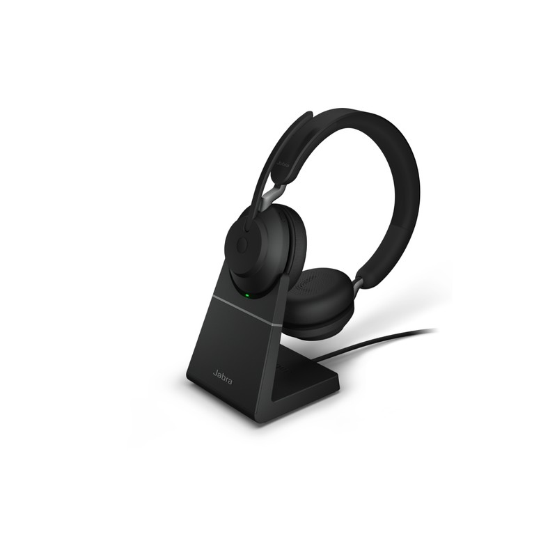 Jabra Evolve2 65, MS Stereo Auricolare Wireless A Padiglione Ufficio USB  tipo A Bluetooth Nero