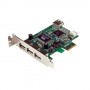 StarTech.com Scheda Pci Express basso prfilo con 4 porte USB 2.0 ad alta velocità (PEXUSB4DP)