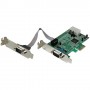 StarTech.com Scheda PCI Express seriale nativa basso profilo a 2 porte RS-232 con 16550 UART (PEX2S553LP)