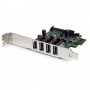 StarTech.com Adattatore scheda controller PCI Express PCIe SuperSpeed USB 3.0 a 4 porte con UASP - Alimentazione SA (PEXUSB3S4V)