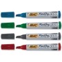 BIC Marking 2300 marcatore permanente Punta smussata Nero, Blu, Verde, Rosso 4 pz (8209222)