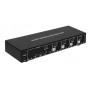 Microconnect MC-DP-KVM401K switch per keyboard-video-mouse (kvm) Nero (MC-DP-KVM401K)