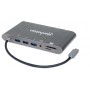 Manhattan 152808 replicatore di porte e docking station per notebook USB 3.2 Gen 1 (3.1 Gen 1) Type-C Argento (152808)