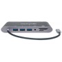 Manhattan 152808 replicatore di porte e docking station per notebook USB 3.2 Gen 1 (3.1 Gen 1) Type-C Argento (152808)