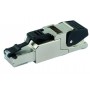 Telegärtner J00026A2113 cavo di collegamento RJ-45 Nero, Acciaio inossidabile (J00026A2113)