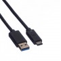 ROLINE 11.02.9011 cavo USB 1 m USB 3.2 Gen 1 (3.1 Gen 1) USB A USB C Nero (11.02.9011)