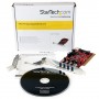 StarTech.com Scheda Pci con 4 porte USB 3.0 SuperSpeed con alimentazione SATA/SP4 (PCIUSB3S4)