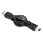 Hamlet Cavo retrattile Firewire con adattatori 1.2 metri (XRCFW)