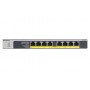 Netgear GS108LP Non gestito Gigabit Ethernet (10/100/1000) Supporto Power over Ethernet (PoE) 1U Nero, Grigio (GS108LP-100EUS)