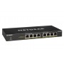 Netgear GS308PP Non gestito Gigabit Ethernet (10/100/1000) Supporto Power over Ethernet (PoE) Nero (GS308PP-100EUS)