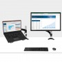 StarTech.com Supporto per PC portatile o monitor singolo da 34" articolato a movimento completo - Staffa per ripiano (ARMUNONB1)