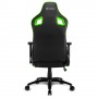 Sharkoon Elbrus 2 Sedia per gaming universale Seduta imbottita Nero, Verde (ELBRUS 2 BLACK/GREEN)