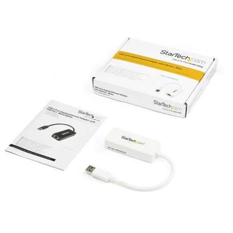 Adattatore professionale da USB 3.0 a Ethernet bianco