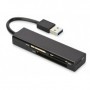 Ednet USB 3.0 MCR lettore di schede USB 3.2 Gen 1 (3.1 Gen 1) Nero (85240)