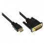 Alcasa 1.5m HDMI/DVI-D 1,5 m Nero (GC-M0009)