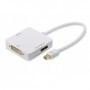 Ednet 84511 cavo e adattatore video 0,2 m Mini DisplayPort DisplayPort + DVI-D + HDMI Bianco (84511)