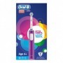 Oral-B Junior 6+ Bambino Porpora, Bianco (4210201202332)