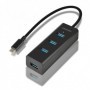 Axagon HUE-S2C hub di interfaccia USB 3.2 Gen 1 (3.1 Gen 1) Type-A 5000 Mbit/s Nero (HUE-S2C)