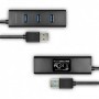 Axago HUE-S2BL hub di interfaccia USB 3.2 Gen 1 (3.1 Gen 1) Type-A 5000 Mbit/s Nero (HUE-S2BL)