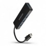 Axagon HUE-G1C hub di interfaccia USB 3.2 Gen 1 (3.1 Gen 1) Type-C 5000 Mbit/s Nero (HUE-G1C)