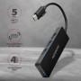 Axagon HUE-G1C hub di interfaccia USB 3.2 Gen 1 (3.1 Gen 1) Type-C 5000 Mbit/s Nero (HUE-G1C)