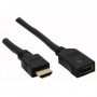 InLine HDMI M-F 3m cavo HDMI HDMI tipo A (Standard) Nero (4043718089291)