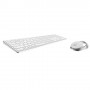 Rapoo 9850M tastiera Mouse incluso RF senza fili + Bluetooth QWERTZ Tedesco Bianco