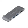 Terratec 283005 hub di interfaccia USB 3.2 Gen 1 (3.1 Gen 1) Type-C 5000 Mbit/s Grigio