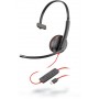 POLY Blackwire C3215 Cuffia Padiglione auricolare Connettore 3.5 mm USB tipo A Nero (209746-201)