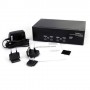 StarTech.com Switch KVM doppio monitor VGA DVI 4 porte USB con audio e hub USB 2.0 (SV431DDVDUA)