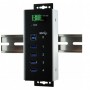 EXSYS EX-1185HMVS-WT hub di interfaccia USB 3.2 Gen 1 (3.1 Gen 1) Type-B 5000 Mbit/s Nero (EX-1185HMVS-WT)